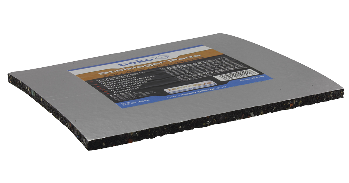 Terrasdragers Rubber Terrassenpads Für Stelzlager (Gummi-Pads 195 X 195 X 6,0 Mm) 24 Stck Gemaakt In Duitsland