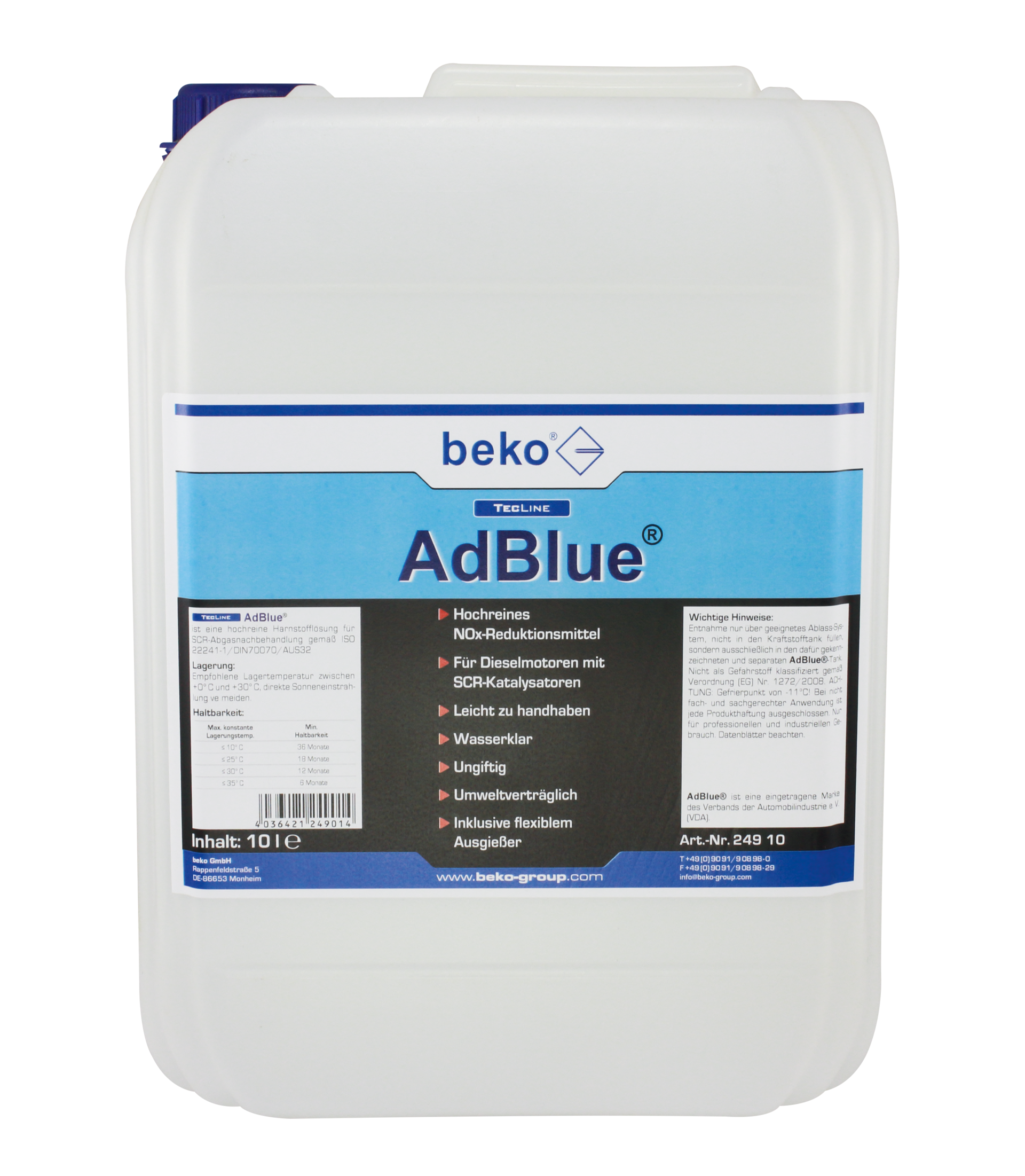 AdBlue Befüllschlauch - Original Einfüllhilfe Höfer Chemie
