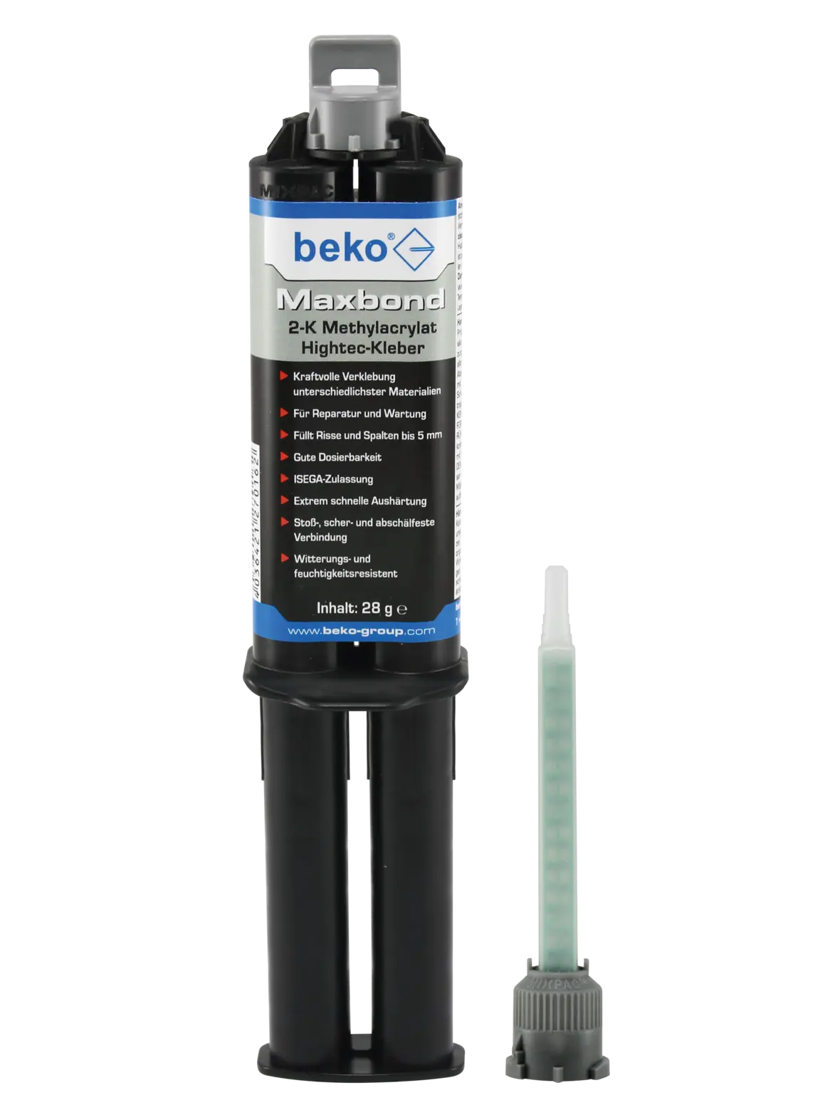 Zwangsmischer Beko Maxbond Speed 2-K Hightec Kleber 28g incl